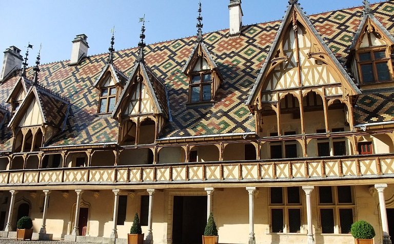 Visit of the Hospices de Beaune, historic french site